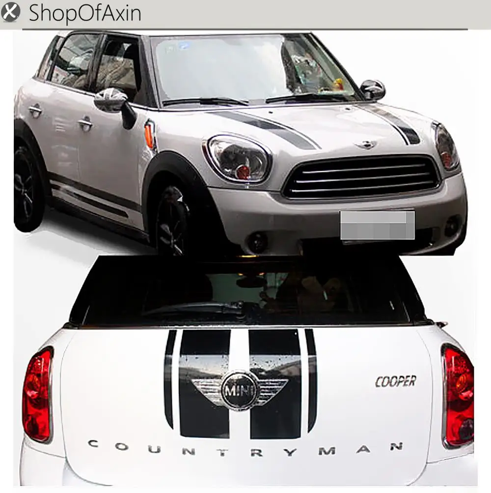 

Sticker of Car Hood Trunk Luggage Roker Panel Door strips Decoration For Mini Cooper R60 R61 Paceman Countryman