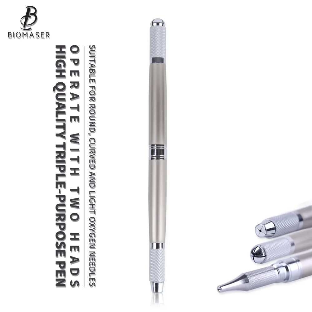 Microblading Munsu Tebori Pen Random Color for Permanent Make up Manual eyebrow permanent makeup pen Microblading needle blade