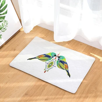 

Color Cartoon Bird Print Bedroom Door Entrance Carpet Doormat Rug Non-slip Bathroom Living Room Kitchen Floor Mat 40X60 50X80