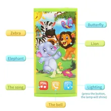 Дети телефон игрушки музыкальные Многофункциональный Смартфон игрушка Сенсорный экран двойной Дисплей телефон игрушка Развивающие игрушки для детей