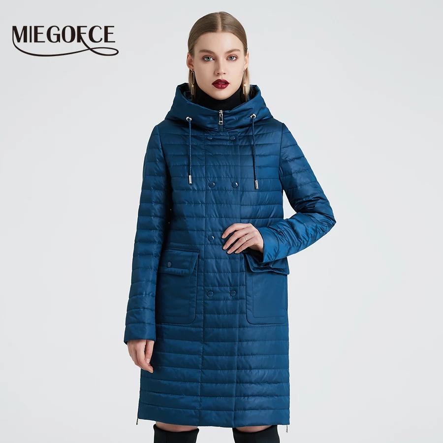 MIEGOFCE 2019 весна осень Женская куртка мода ветрозащитная с воротником стойкой