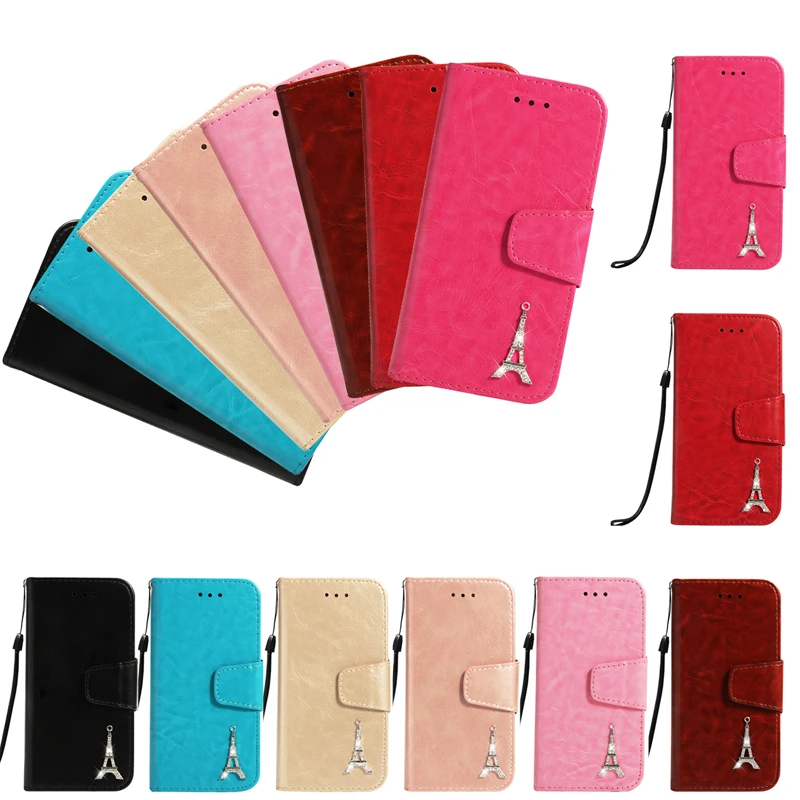 

Fashion Luxury Leather Phone Tower Cases Wallet Flip Soft TPU Silicone Cover Shell Coque Fundas Capa Caja for Nokia 6.1 6 2018 1