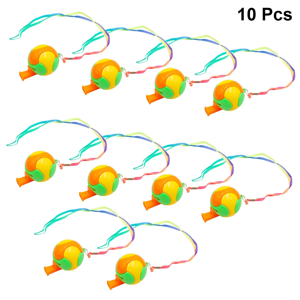 10 قطعة كرة القدم صفارات التشجيع الرياضية الحكم صافرة الاطفال لعبة الحدث في الهواء الطلق