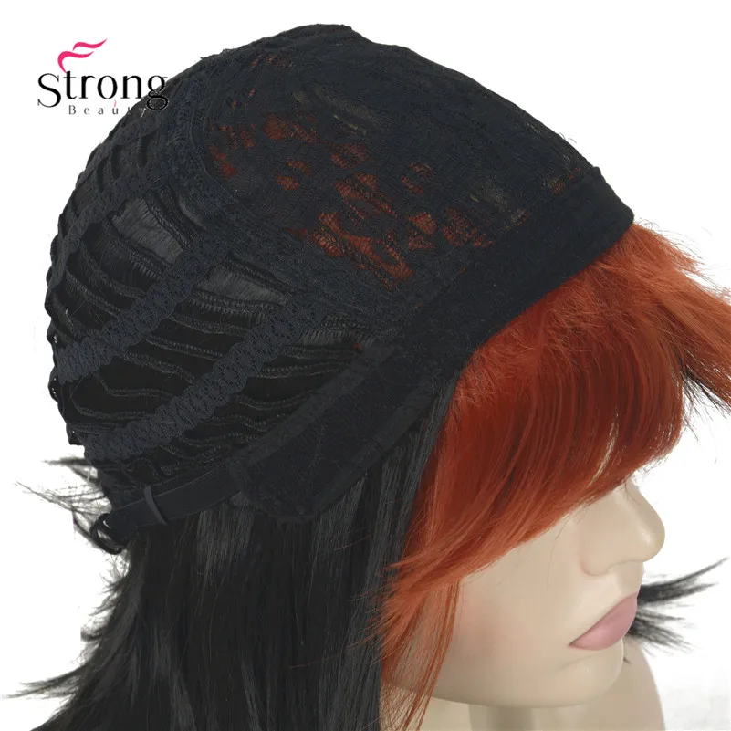 StrongBeauty короткий прямой темно-коричневый выделенный Боб, боковая обметка синтетические парики выбор цвета