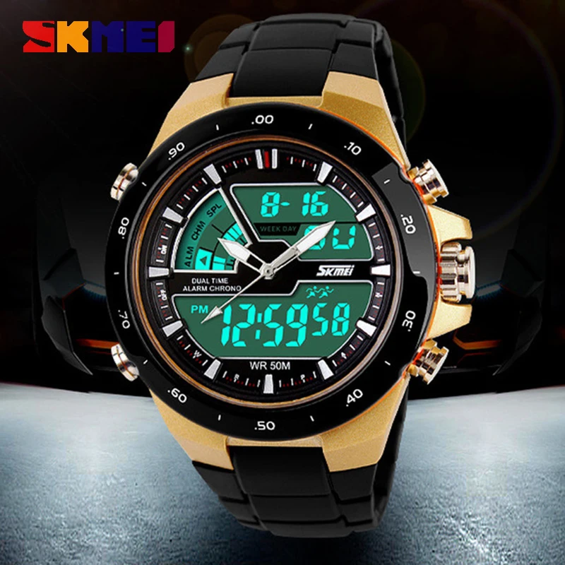 

Skmei 1016 Mens Watches Top Brand Luxury Fashion Casual Military Watch Men Sport Watch Male Clock Waterproof Relogio Masculino