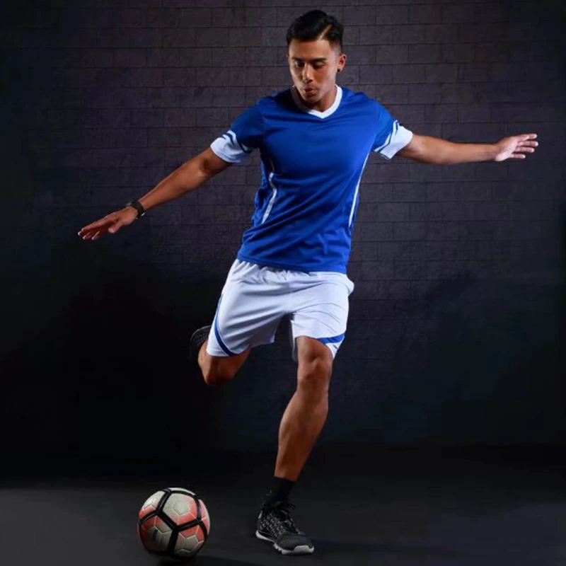 Polyester Children font b Football b font Uniforms Men Boys font b Football b font Jerseys