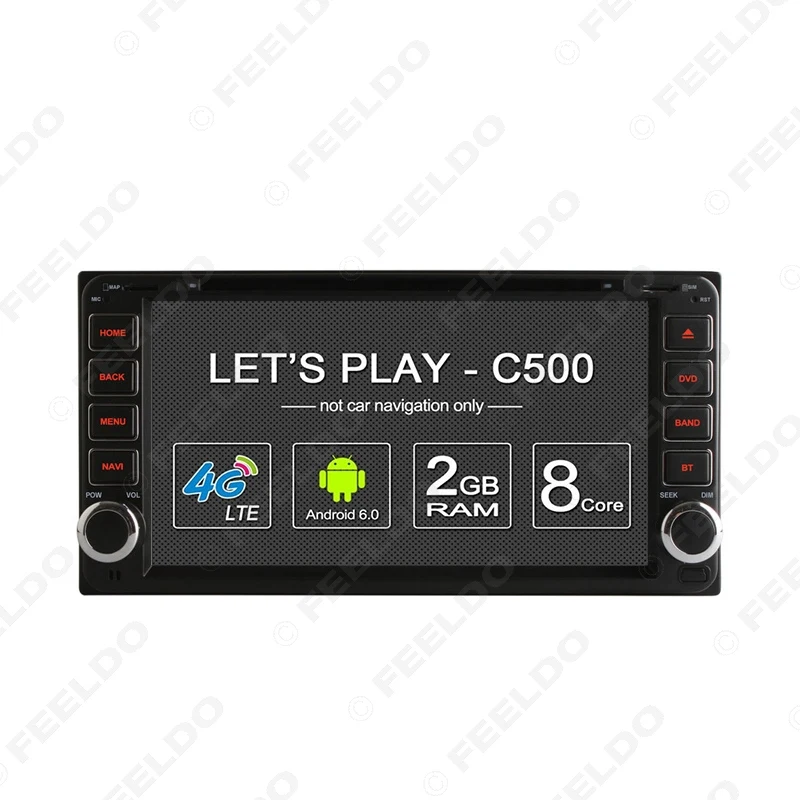 Clearance FEELDO 7"  Android 6.0 (64bit) 2G/32G/4G Car DVD GPS Radio For Toyota 2DIN RAV4/Corolla/HILUX/Land Cruiser/Prado/Fortuner/Camry 3