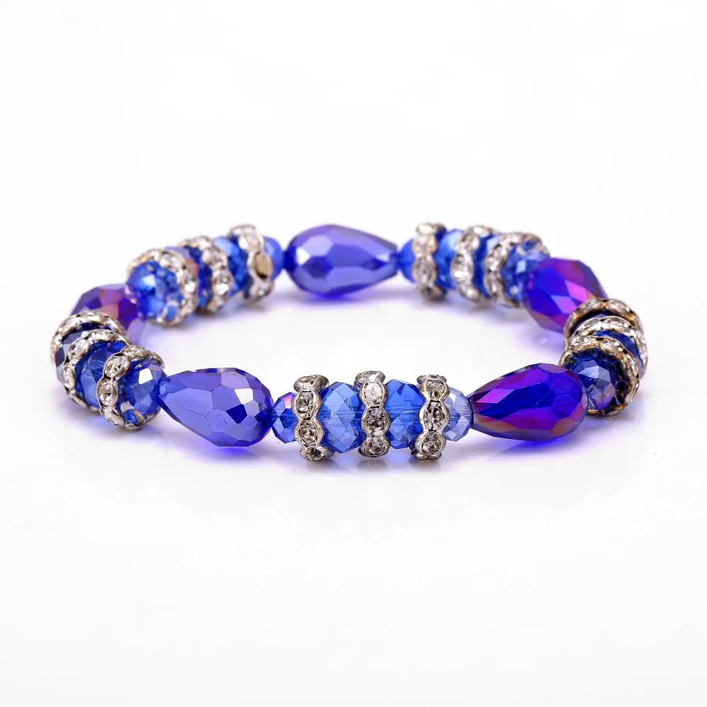 

4 colors Bijoux water drop Charm Bracelets Bangles White Natural Stone Bracelet For Women Pulseiras Femininas Boho Jewelry Gift