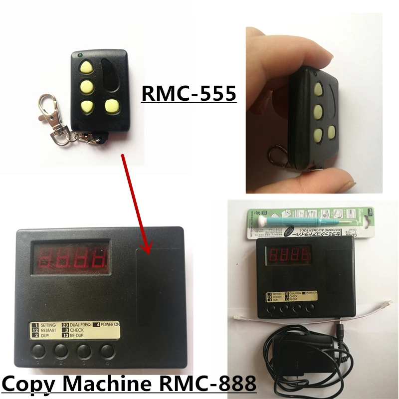 Remocon RMC-888 пульт дистанционного управления Дубликатор машина двойной RF Klom 6 Pin совместимый