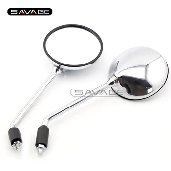 

E9 certification Universal Motorcycle Brand New Rear Side View Mirrors 10mm*1.25 Clockwise Chrome