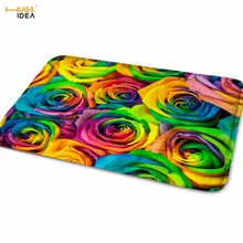 HUGSIDEA коврик для входной двери крыльцо Для ванной нескользящие Ковры цветок Открытый Добро пожаловать двери напольные ковры Кухня Туалет Спальня коврики