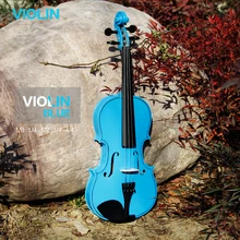 Скрипка высокого качества, скрипка 1/4 3/4 4/4 1/2 1/8, чехол для скрипки, скрипка o blue