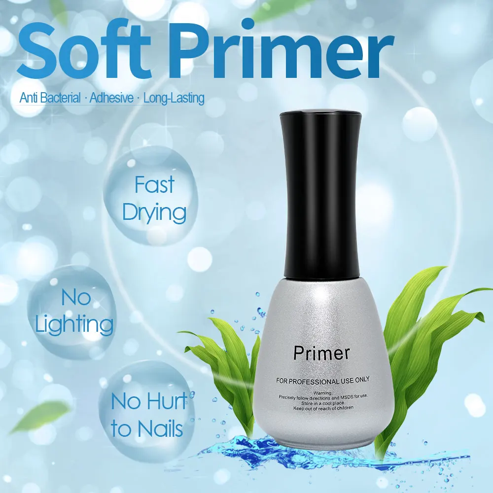 BlinkinGel 1pcs Mineral Primer Nail UV 15 ml Primer for Nail Rubber