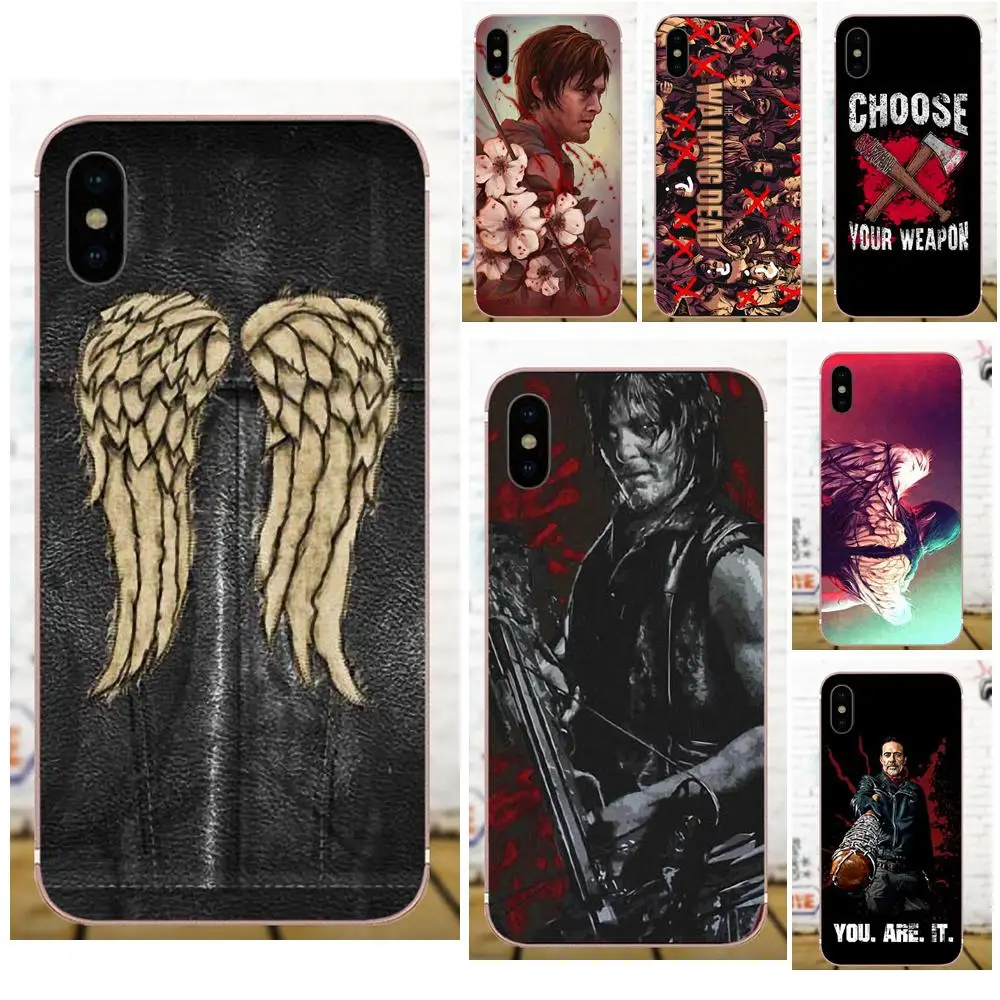Ходячие мертвецы команды Negan Camiseta для Apple iPhone X 4 4S 5 5C 5S SE 6 6S 7 8 Plus LG G3 G4 G5 G6 K4 K7 K8 K10 V10 V20