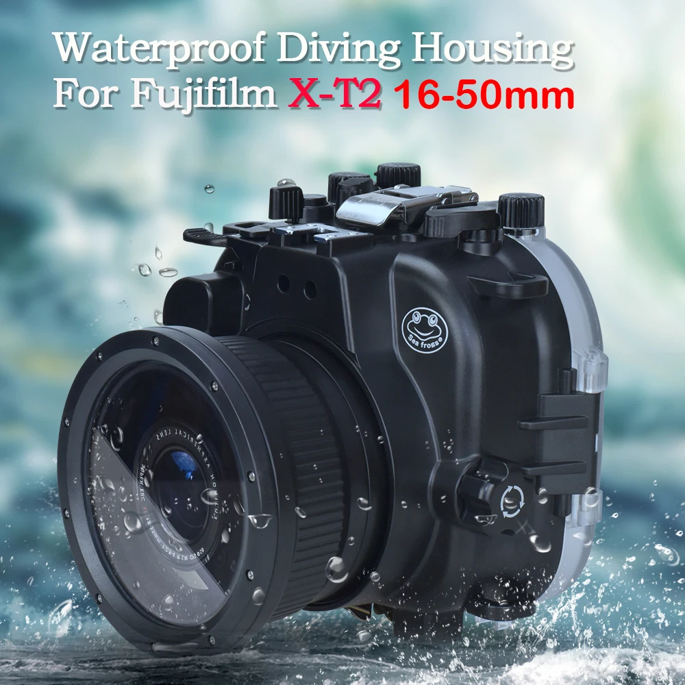 

For Fujifilm X-T2 16-50mm Lens Case Waterproof Housing Diving Underwater 40m Shoot Colorful Photo Easily Equipment Focus Freely