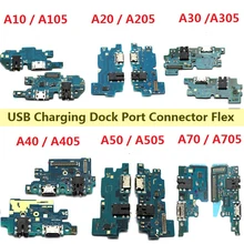 Usb зарядный док-порт разъем гибкий для samsung Galaxy A10 A30 A40 A105 A305 A405 usb зарядный гибкий кабель для samsung a50 a70