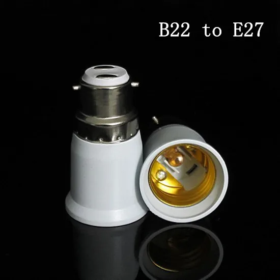 

5pcs/lot NEW LED Halogen CFL Incandescent Light B22 to E27 Lamp Holder Adapter Converter Lighting Accessories Free Shipping