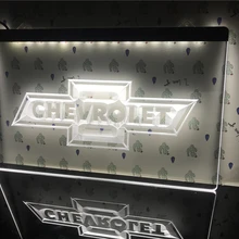 D033-Шевроле светодиодный светильник знак