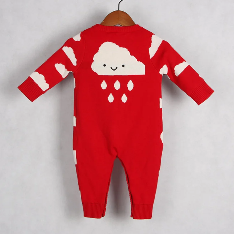 2019 Otoño e Invierno mameluco de bebé niño niña ropa de dibujos animados de las nubes de lluvia bebé recién nacido niños Bobo Bebe mono 0 -24 m 2019 Otoño e Invierno mameluco de bebé niño niña ropa de dibujos animados de las nubes de lluvia bebé recién nacido niños Bobo Bebe mono 0 -24 m