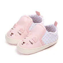 Обувь для маленьких девочек детская обувь с рисунком животных противоскользящая детская кроватка первые ходунки 0-18 MonthsY13