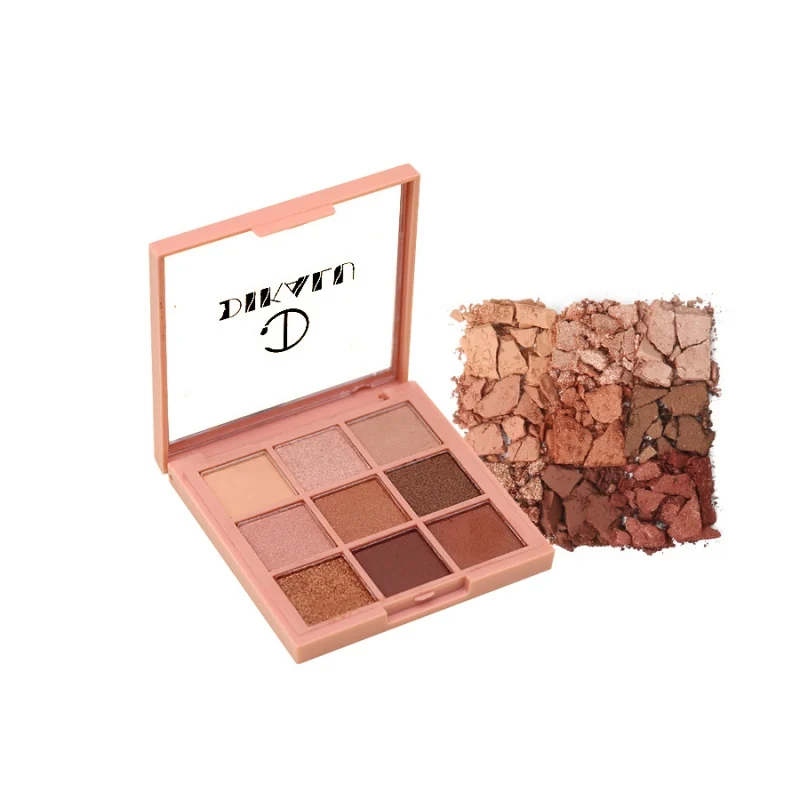 1 шт Профессиональный 9 Цвета макияж палитра блеск теней Matte Lasting тени порошок