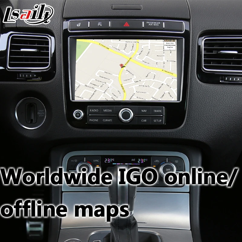Автомобильный GPS навигатор на Android 9 0 для Volkswagen Touareg RNS850 2010 2018 с Wi Fi и приложением