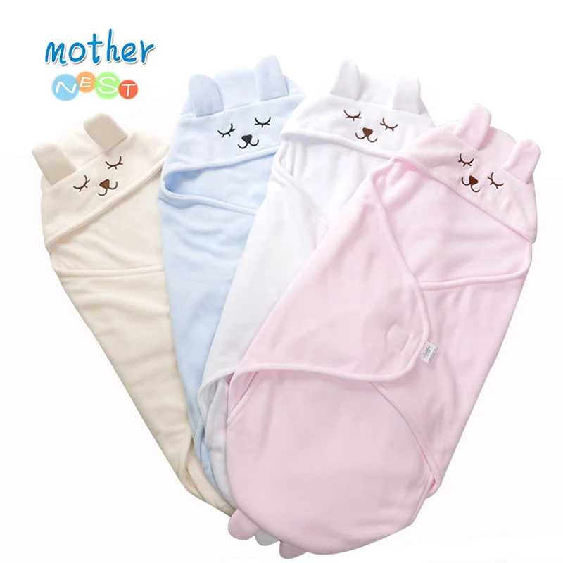 Mother Nest Baby Sleeping Bag Cartoon Thin Envelope for Newborns Baby Bedding Cute Swaddle Wrap Summer Newborn Baby Sleepsack