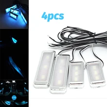 4pcs Car Interior Ambient Door Light Atmosphere Lamp Handrail Handle Bowl Lamp Decoration Decoration Lights