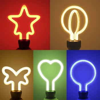 

E26/E27 4W LED Decoration Light Bulb Retro Vintage LED Filament Lamp Blue for Christmas Party Wedding Holiday