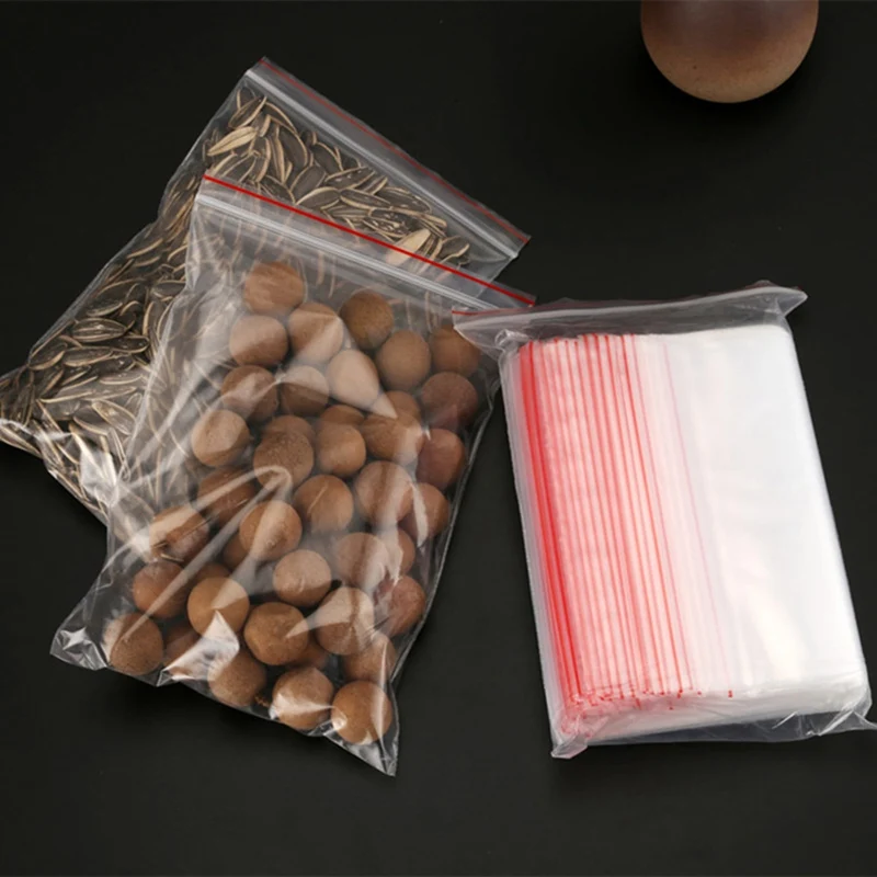 Многоразовые 100 шт прозрачные многоразовые целлофановые полиэтиленовые пакеты самоклеющиеся герметичные пакеты и пакеты для конфет