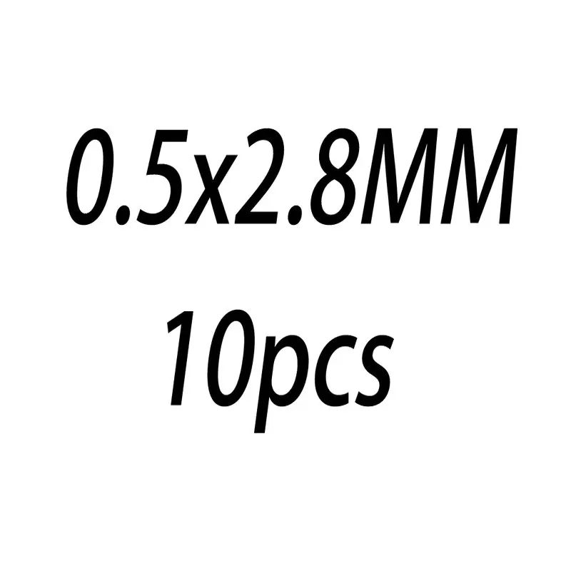 0.5x2.8MM 10PCS 10 шт. 0,5/0,64/0,76/0,81 мм 14 K, покрыто золотом, открытые кольца прыжок из 14-каратного золота с Разделение кольцо для изготовления ювелирных изделий, брелки для ключей& браслет ювелирных изделий - Цвет: 0.5x2.8MM 10PCS