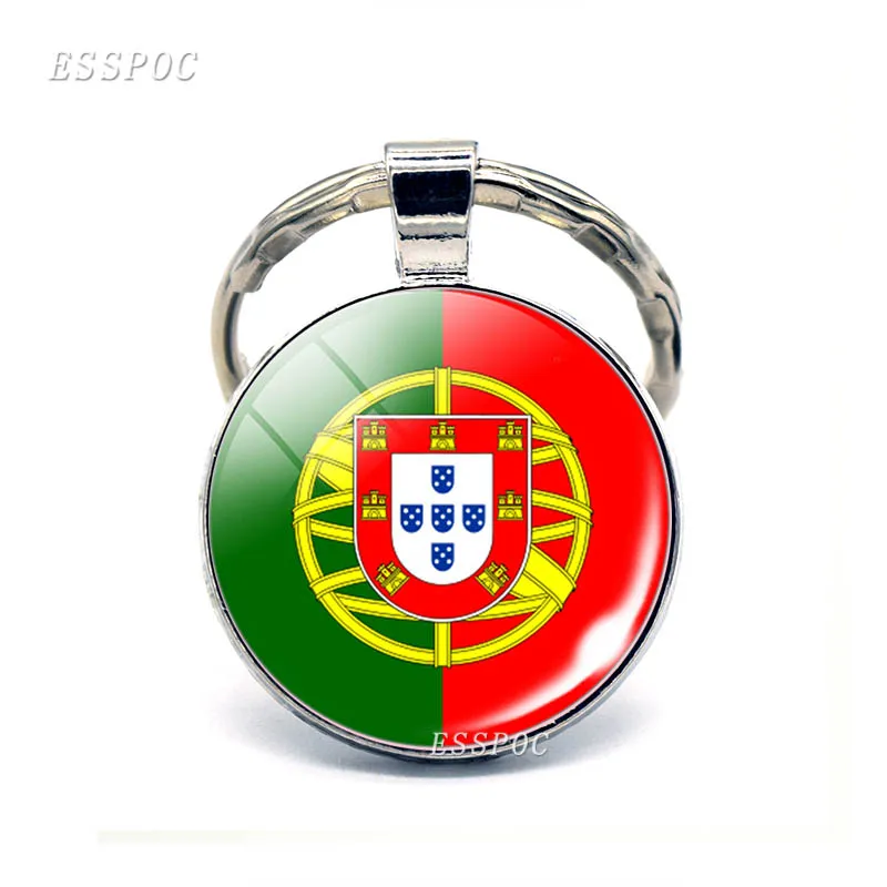 Южно-европейские страны брелок для ключей «флаг» Испания Италия Португалия Греция Турция Андорра брелок для ключей «флаг» зарубежные друзья подарок - Цвет: Portugal