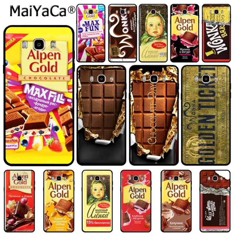 Alenka bar wonka шоколадный Модный чехол для телефона samsung j7 2017 j6 j2pro note 4 note5 note8 note9 s9case