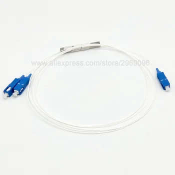 

10 PCS/Bag SC/UPC MINI PLC 1X2 Single mode Fiber Optical splitter