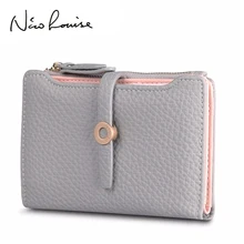 Высокое качество, последний прекрасный кожаный короткий женский кошелек, Модный женский кошелек с застежкой, кошелек для денег, монет, карт, кошельки, Carteras