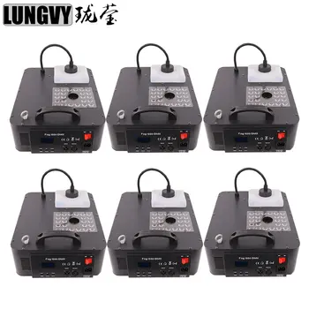 

Free Shipping (6pcs/lot) High quality 1500w RGB LED Vertical Smoke Fog Machine RGB Color Wireless Control