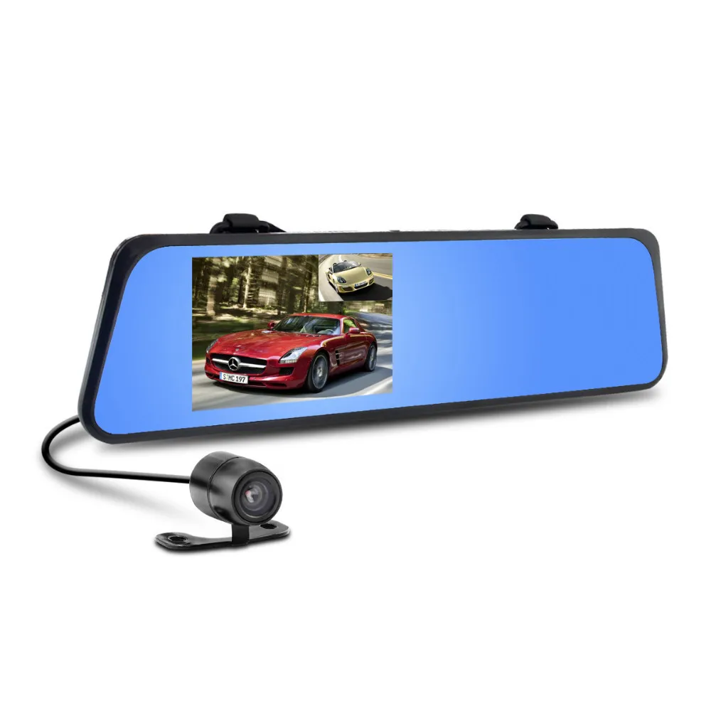 6000C Car Rearview Mirror Camera Video Recorder Car DVR Dual lens Full