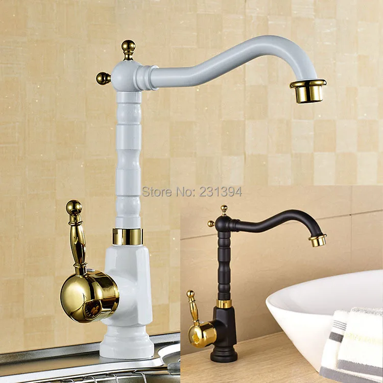 Buy NEW Antique Mixed Basin taps Brass white & black