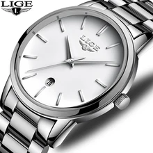 LIGE 2018 New Men Sport Waterproof Watch Men Fashion Stylish simplicity Date Display Quartz Watches Mens Clock Relogio Masculino