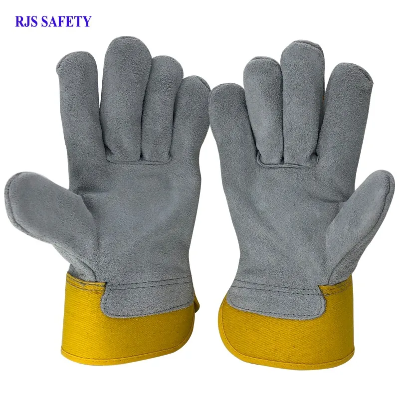 Segurança do Trabalho Luvas de Couro dos Homens do Couro Luvas de Trabalho de Soldagem Protetor Segurança Esportes Moto Desgaste-oposição Glovesng7016 Rjs 4 High Quality Segurança e Proteção