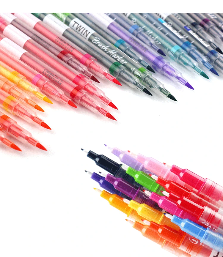 Креативный текстовый маркер 2001 двухголовый водяной ручка Набор канцелярский