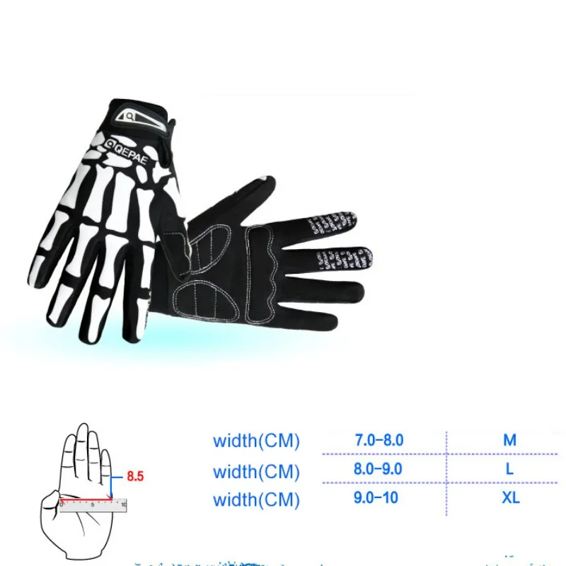 Уличные велосипедные перчатки 1 пара велосипедные перчатки Otudoor спортивные гоночные велосипедные мотоциклетные скелет череп перчатки с костями