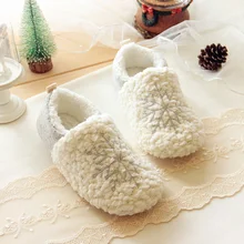 2015 Christmas snow winter high-end series Rongrong indoor warm shoes, electric show fresh snow cotton home slippers
