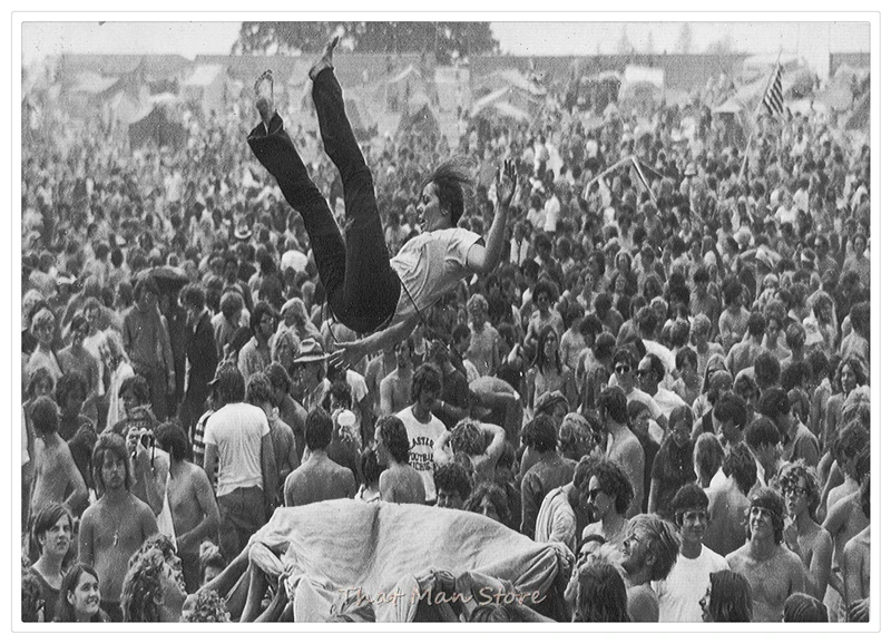 Постер Woodstock для фестиваля рок настенные наклейки с четким изображением
