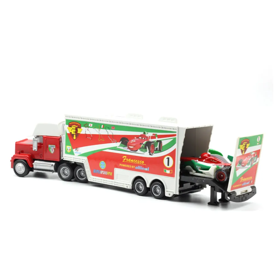 Disney машинок пиксара и с рисунками из мультфильма «Тачки 2 3 № 95 Lightning McQueen mack truck дядя литья под давлением игрушечный автомобиль 1:55 Свободные Новое и