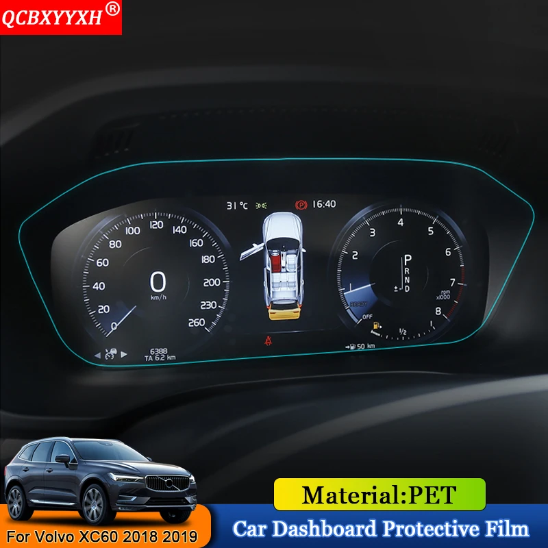 

QCBXYYXH Car Styling 1pcs PET Car Dashboard Paint Protective Film Light Transmitting Auto Accessories For Volvo XC60 2018 2019