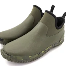 Водонепроницаемые резиновые сапоги; мужские Нескользящие уличные сапоги для рыбалки, мытья автомобиля, сада; Водонепроницаемая Обувь для женщин; европейские размеры 35-46