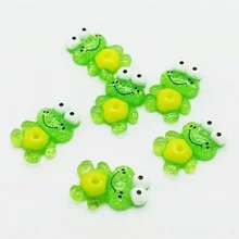 10 шт 16*24 мм лягушка плоская с оборота Скрапбукинг смолы кабошоны ремесло DIY Многоцветный