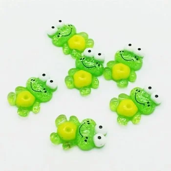 

10pcs 16*24mm Frog Flatback Scrapbooking Resin Cabochons Craft DIY New Multicolor