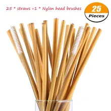 25 шт многоразовые деревянные соломки экологически безопасные столовые приборы питьевой соломы Бар инструменты биоразлагаемые партии День рождения Свадебные аксессуары
